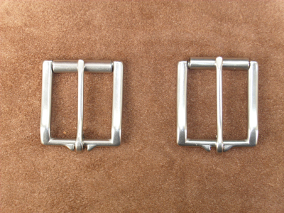 Gürtelschnalle, 40 mm, massiv Edelstahl, Rollschnalle, Gürtelschließe