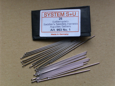 Sattlernadeln, Handnähnadeln, stumpfe Spitze, 60 mm x 1,1 mm