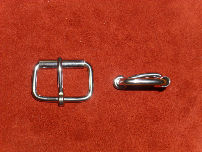 Gürtelschnalle, 40 mm, massiv Edelstahl, Rollschnalle, Gürtelschließe