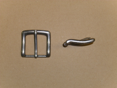 Gürtelschnalle, 40 mm, vernickelt-antiknickel, Gürtelschließe