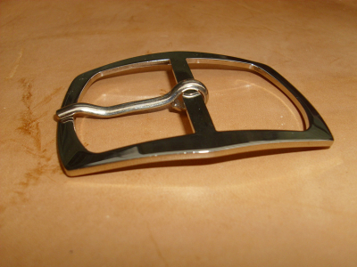 Gürtelschnalle, 40 mm, vernickelt, Gürtelschließe