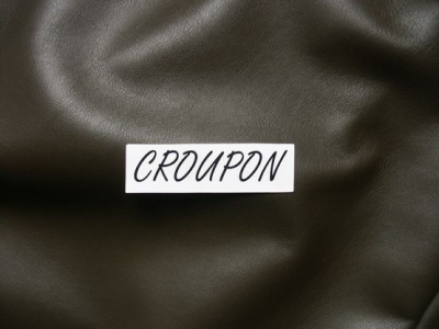 Rindleder Fango-grün, 1,2-1,3 mm, Polsterleder Möbelleder