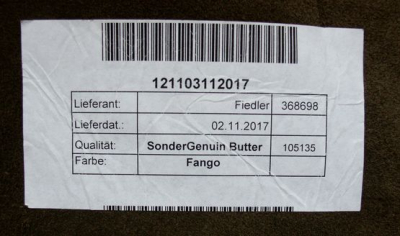 Rindleder Fango-grün, 1,2-1,3 mm, Polsterleder Möbelleder