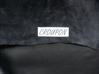 Schwarzes genarbtes Leder von CROUPON Lederhandel aus Dresden