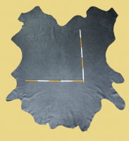 Büffelleder, 4,14-4,75 m², antik-grau 1,2-1,3 mm, Polsterleder (GR 119)