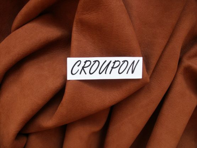 Anschnitt Nubuk-Rindlederhaut 6,11 m², Cognac, 1,5 mm (BR 369)