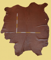 Anilin-Rindlederhaut 5,21 m, dunkelbraun, 1,4-1,5 mm (BR 355) Polsterleder Elmorustical