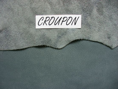 Nubuk-Leder, 4,03 m², Stahl-grau, 1,5 mm (GR 125) Polsterleder
