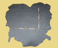 Nubuk-Leder, antik-grau, 3,57-4,29 m², 1,4-1,5 mm (GR 126) Polsterleder