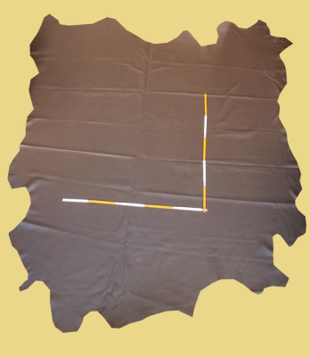 Rindleder marrone-braun, 1,4-1,5 mm (BR 378) hochwertiges Polsterleder