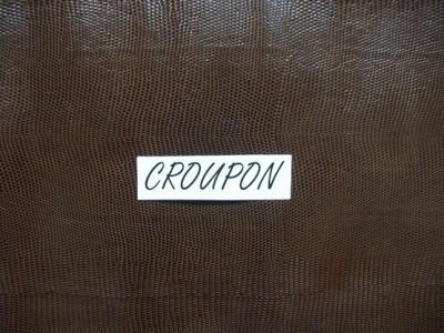 Täschnerleder Schlangenoptik, braun, 0,9-1,0 mm, Kalbleder