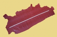 Tschner-Leder, rot mit Schlangenoptik,0,8-0,9 mm, zugfest