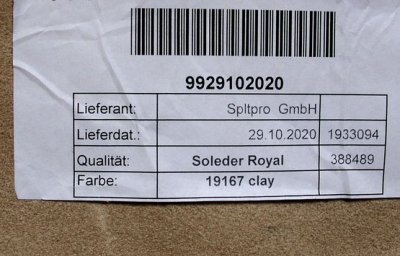 Rindlederhaut 5,09 m², Klei-beige, 1,2 mm (HL 258) Polsterleder