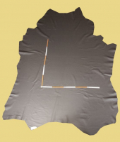 Rindlederhaut von ICA, 4,56 m, ancient grey 1,4-1,5 mm, Polsterleder (GR 153)