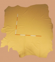 Rindleder Sahara-gelb, 1,0-1,1 mm (WT 093) Polsterleder