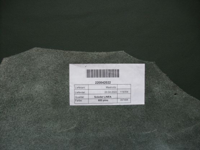 Rindlederhaut 4,74-4,97 m², Pinien-grün, 1,0 mm (GN 123) Polsterleder
