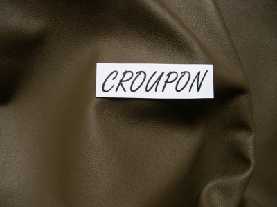 Anschnitt Rindlederhaut 1,73 m², dunkles Schilfgrün, 1,2-1,3 mm (GN 119) Polsterleder