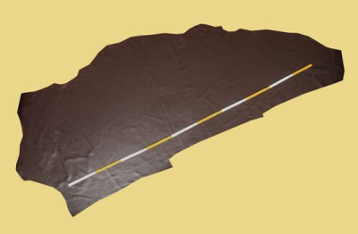 Rindleder dunkelbraun, 2,30 m² Anschnitt - BR 351 A