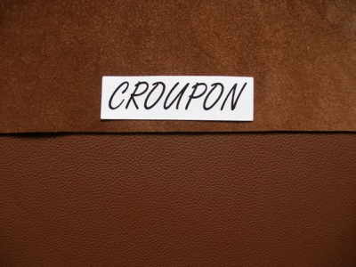 Tabak-braunes Leder, ideal für Bastelarbeiten und Bezüge von Stühlen