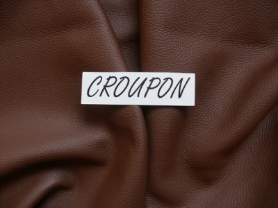 Schokobraunes Leder mit Narbung - edel und zeitlos