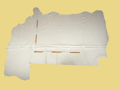 Rindleder, Anschnitt Cremeweiß, 2,50 m² WS 097