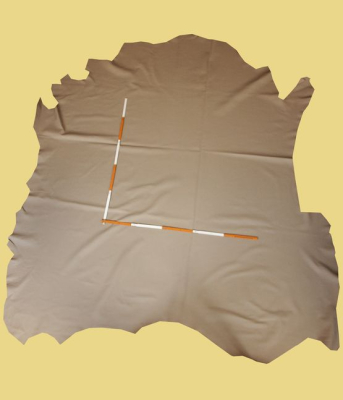 graue Rindlederhaut 4,90 m², 1,6 mm, Polsterleder (GR 167)