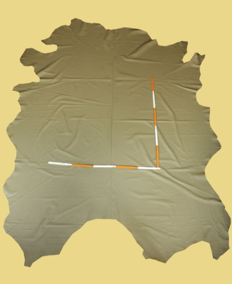 Rindlederhaut 5,14 m², Lindgrün, 1,0-1,2 mm (GN 128) Polsterleder