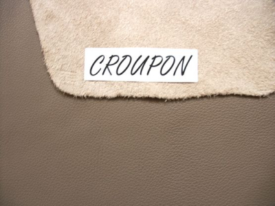 Graues Leder von CROUPON Lederhandel