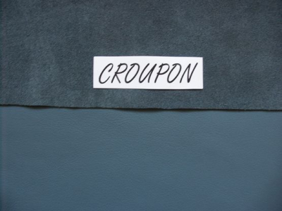 blaues Polsterleder von CROUPON Lederhandel