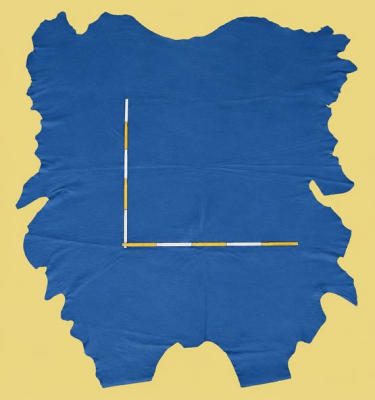 Rindleder 4,85 m², blau, 1,2 mm (BL 071) Polsterleder