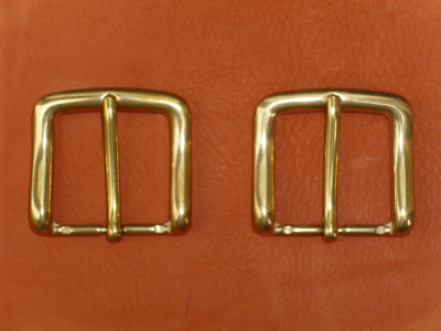 Gürtelschnalle, massiv Messing, 40 mm, Gürtelschließe