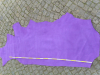 Rindleder, halbe Haut, nubuk Farbe lila