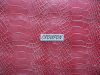 Rindleder mit Krokodilprägung, altrosa, kopfgedeckt, Täschnerleder