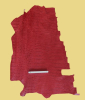 Täschner-Leder Krokodilprägung, weinrot, 0,71 m², Rindleder (RO 129)