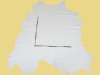 Rindlederhaut 4,54 m², Verkehrs-Weiß, 1,2-1,3 mm (WS 100) Polsterleder