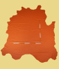 Rindlederhaut, calypso orange, 0,8-0,9 mm (WT 099) Polsterleder