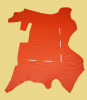 Rindleder, Anschnitt Orange, 3,00 m² (WT 097)
