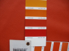 Orangenes Leder, ideal für Bastelarbeiten und Bezüge von Stühlen - RAL 2001