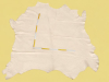 Rindleder von Muirhead, metallic weiß, D = 1,1-1,2, Polsterleder (WS 107)