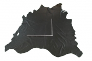 Rindlederhaut 6,28 m, schwarz 1,7 mm, Polsterleder (S 205)