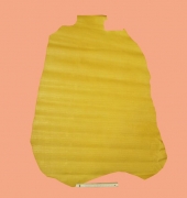 Täschnerleder, gelb, Jungalligator-Optik, Rindleder, zugfest, D=0,9-1,0 mm