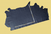Fettleder, Pull-Up-Leder, Vintage-Leder, schwarz, 2,56 m², D=1,5 mm