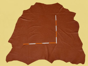 Rindlederhaut 5,26 m², braun, 1,7 mm (BR 380) Polsterleder