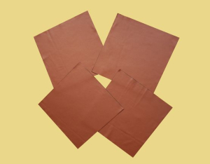 4 x Zuschnitt Stuhlleder 50 x 50 cm, braun, Polsterleder, BR 363