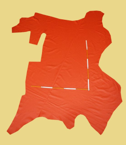 Rindleder, Anschnitt Orange, 3,00 m² (WT 097)