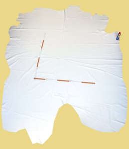 Rindleder weiß, 5,80 m² Polsterleder Leder (WS 093)