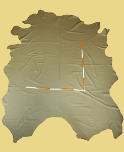 Rindlederhaut 5,14 m², Lindgrün, 1,0-1,2 mm (GN 128) Polsterleder