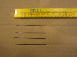 Sattlernadeln, Handnähnadeln, stumpfe Spitze, 55 mm x 1,0 mm